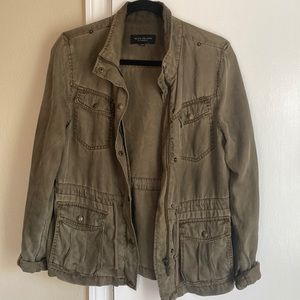 Army green utility jacket